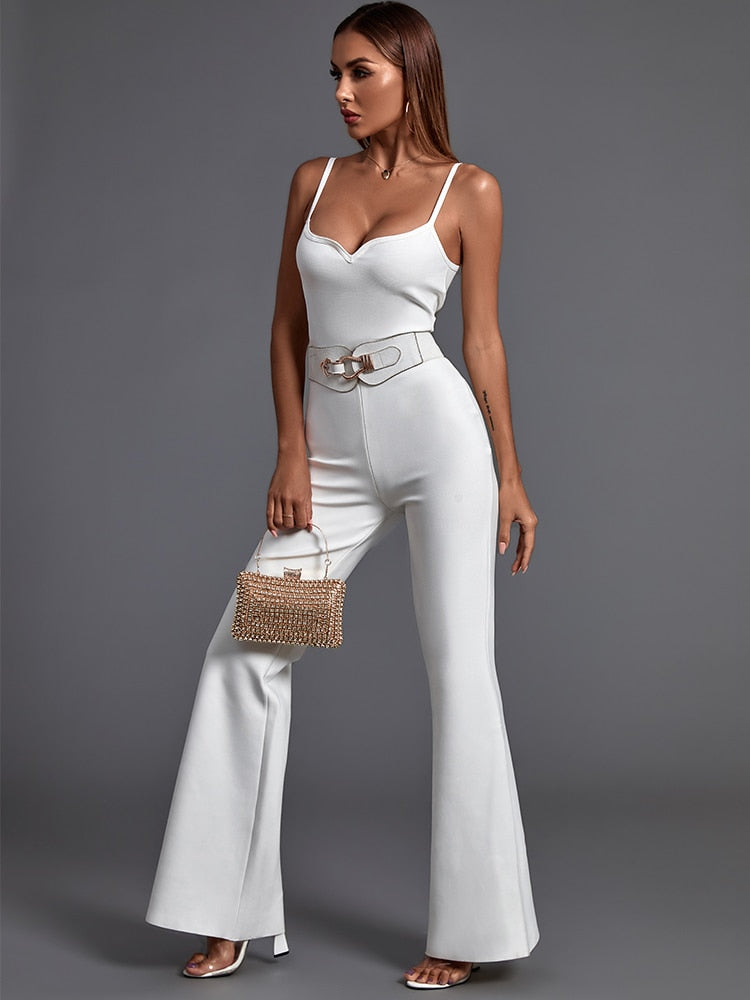 White 2024 birthday jumpsuit