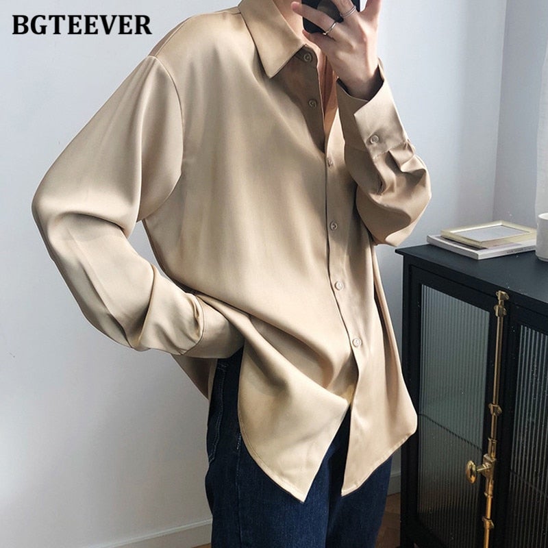 S-3XL Spring One Pocket Women White Blouse Female Shirt Tops Long Sleeve  Casual Turn-down Collar OL Style Women Loose Blouses