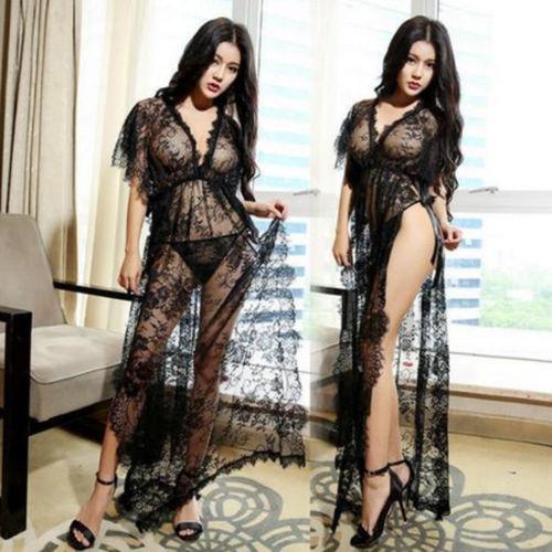 NEW Women's Sexy Lingerie Babydoll Sleepwear Underwear Lace BLACK Dres –  Bella Fancy Dresses US