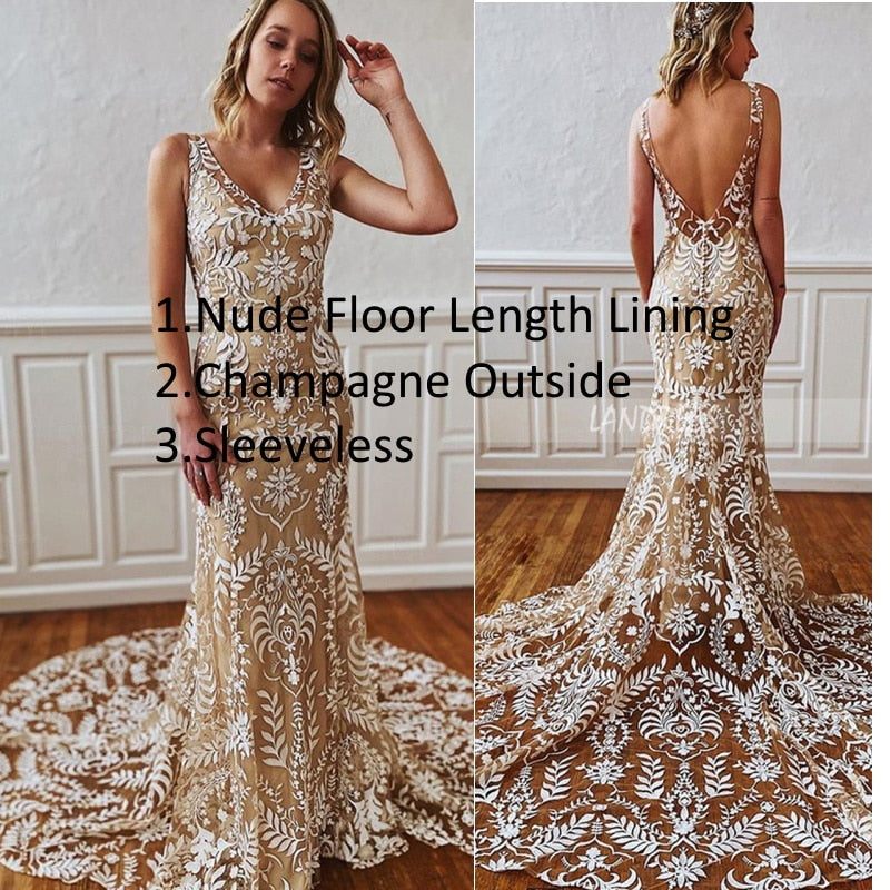 Bella Fancy Dresses US 0 #4055 2 piece in 1 BOHO bohemian long sleeve destination Wedding Dress pre wedding shoot post Bride Gown