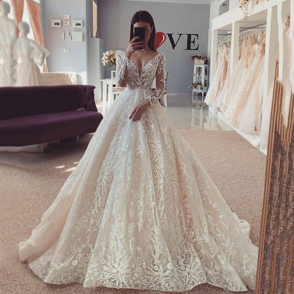 Champagne Off Shoulder Bridal Gowns With Embroidery A Line Fancy Wedding  Dresses Back Lace Up Custom Made Belle Inspired Wedding Dress From  Yateweddingdress, $190.96 | DHgate.Com
