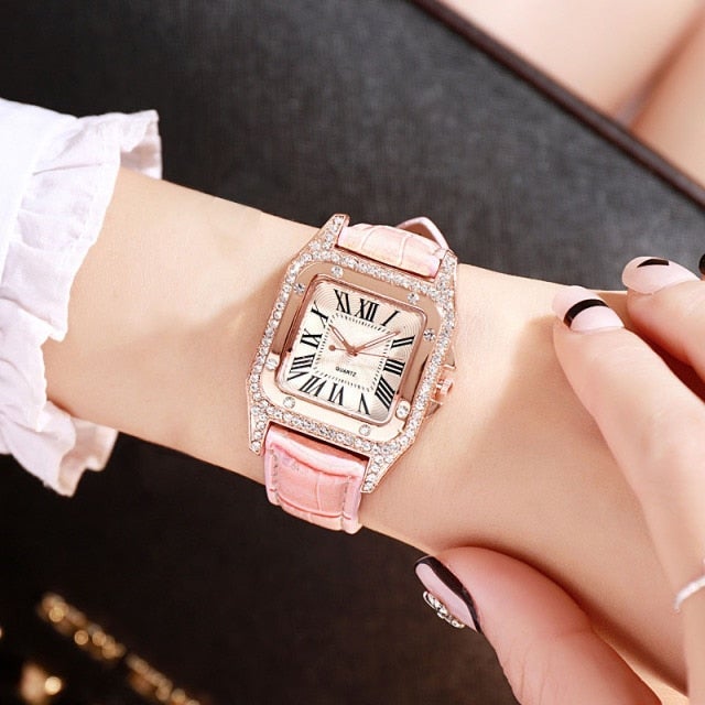 Bella Fancy Dresses US 2022 Women Watches Bracelet set Starry Sky Ladies Bracelet Watch Casual Leather Quartz Wristwatch Clock Relogio Feminino