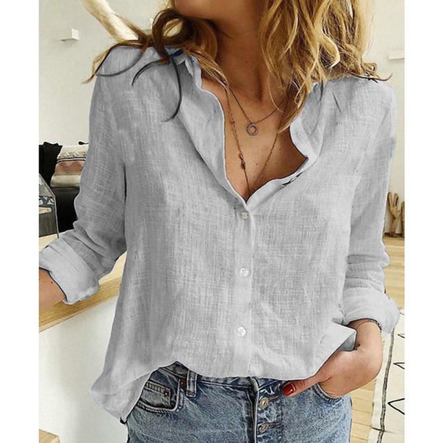 Bella Fancy Dresses US Casual Long Sleeve Birds Print Loose Shirts Women Oversized Cotton and Linen Blouses and Tops Vintage Streetwear Tunic Tees
