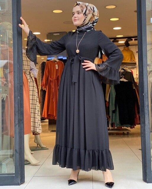 Bella Fancy Dresses US Islamic Wear Abaya Hijab Muslim Dress Women Kaftan Turkish Islam Clothing