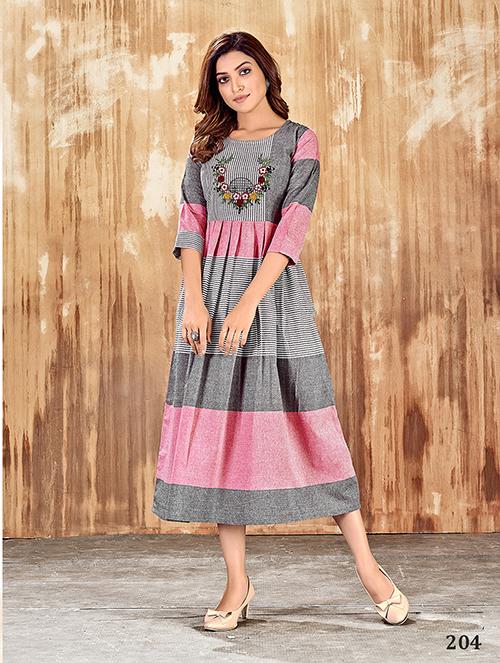 Bella Fancy Dresses US Kurti All Season Designer Pure CottonWestern Kurti