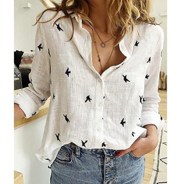 Bella Fancy Dresses US Leisure White Yellow Shirts Button Lapel Cardigan Top Lady Loose Long Sleeve Oversized Shirt Womens Blouses Autumn Blusas Mujer