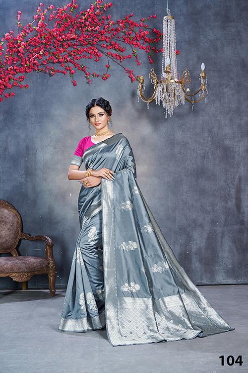 Bella Fancy Dresses US Saree Partywear Designer Jacquard Fancy Saree