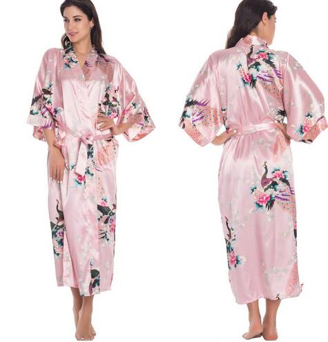 Bella Fancy Dresses US Silk Kimono Robe Bathrobe Women Satin Robe Silk Robes Night Sexy Robes Night Grow For Bridesmaid Summer Plus SizeS-XXXL 010412