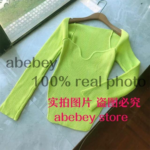 Bella Fancy Dresses US Western Wear 2021 new spring and summer fashion women clothes sqaure collar full sleeves elastic high waist sexy pullover WK080