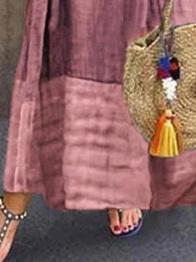 Bella Fancy Dresses US Western Wear Loose Gradient Color Plus Size Maxi Dresses