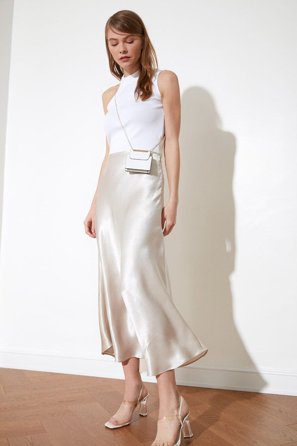 Bella Fancy Dresses US Western Wear Satin Midi Skirt TWOAW21ET0223