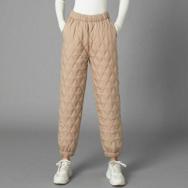 2023 Autumn Winter Womens Westernized Cotton Harlan Winter Pants With  Thickened Twill Plush And Elastic Waist From Shacksla, $28.67