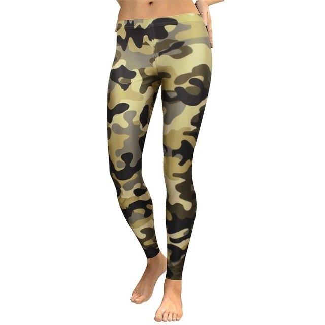 Bella Fancy Dresses Western Wear Women Camouflage Digital Print Fitness Leggings