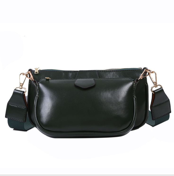 eprolo 3 Pieces Female Bags Solid Color Multipurpose Crossbody Bag Shoulder Bag for Women