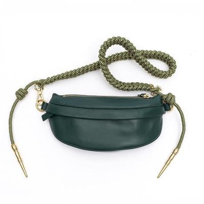 Fashion Chest Bag 2021 New Pearl Chain Waist Pack Leather